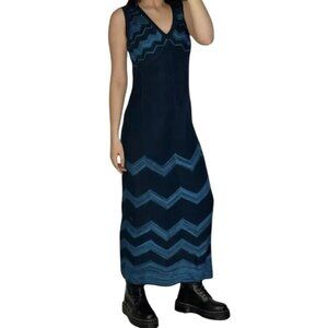 Missoni Target Chevron Knit Sweater Tank Maxi Dress Womens Size XS Maximalist